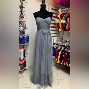 Size 10 Gray Prom Homecoming Bridesmaid Pageant Evening Gown Formal Dress NWT